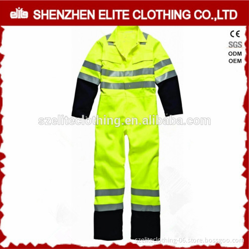 mine coal mechanic breathable cotton flame retardant reflective tape coveralls